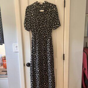 BB Dakota Maxi Collared Dress with Flowers